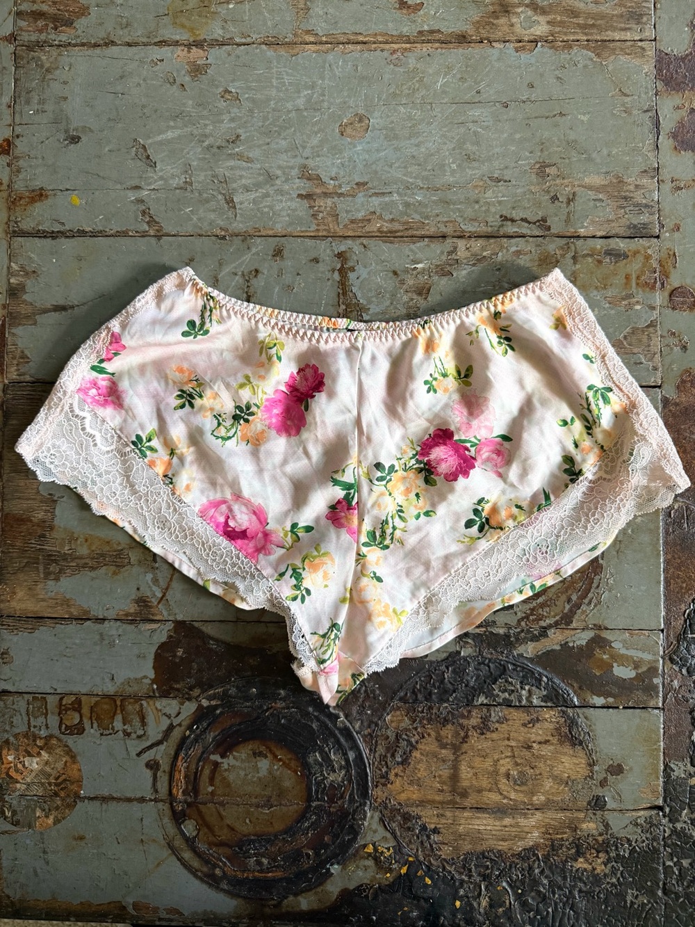 Victoria's Secret Cottagecore Floral Lace Trim Dolphin Cut Sleep Shorts
